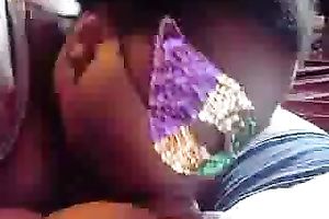 Masked obese unattractive dark nympho sucks my buddy's rigid large cock