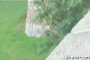 Just a nasty white non-professional floozy masturbates and sucks pecker