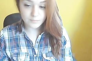 Chestnut haired new legal age teenager was willing to disrobe just a bit for my ally