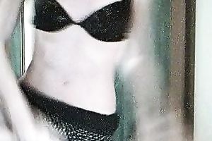 Slender unattractive pale web camera nympho bare her diminutive awful milk cans