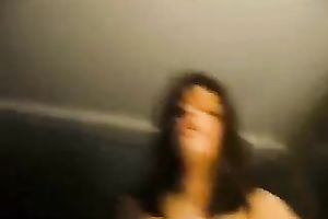 My torrid brunette hair sweetheart sucks my corpulent pecker and acquires banged