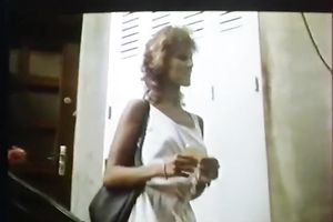 Two blondies get shared betwixt studs in the music studio