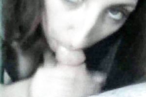 Messy facial after astounding oral sex for my dark brown secretary