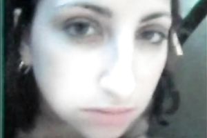 Messy facial after astounding oral sex for my dark brown secretary