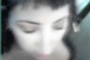 Messy facial after astounding oral sex for my dark brown secretary