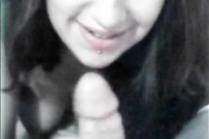 Messy facial after astounding oral sex for my dark brown secretary