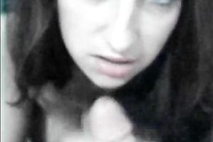 Messy facial after astounding oral sex for my dark brown secretary