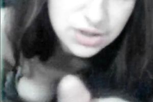 Messy facial after astounding oral sex for my dark brown secretary