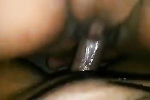 Nice smooth dark shlong permeates my twat and makes me squirt