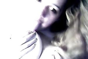 My worthwhile blond girlie can't live without playing with pointer sisters and sucks her own teats