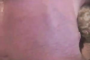 Young redhead GF washes her face after taking a giant facial