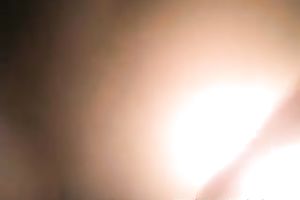 Cute and gorgeous dilettante German floozy blowing weenie and fucking