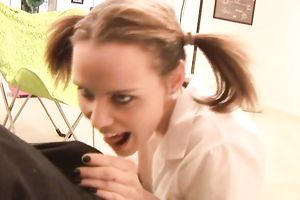 Cute white girlfriend plays a concupiscent college wench on cam