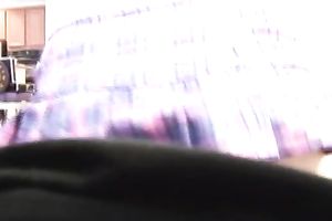 Cute white girlfriend plays a concupiscent college wench on cam