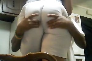 My barefaced girlfriend is damn proud of her massive bewitching arse