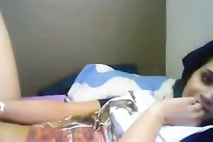 Zealous slim black haired nympho flashed her charming boobies