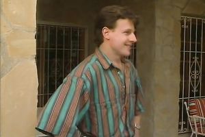 Exquisite suntanned classic babes sucking and fucking by the pool