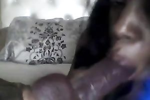 Torrid black skinned nympho goes solo to play with her recent sex toy