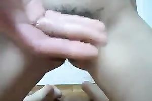 Nice curly bawdy cleft masturbation workout performed by slender and perverted black head