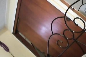 Ugly perverted svelte dark brown Jaqueline acquires her bald pussy screwed mish