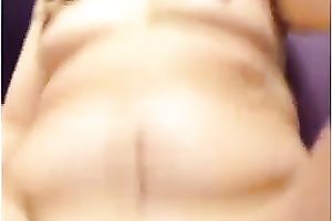 Kinky playful non-professional Philipina brunette hair nympho undressed me her boobies