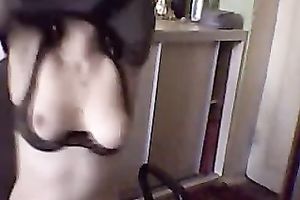 Redhead pleasing milf housewife on livecam lets me watch her enjoyable melons