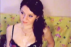 Stunning dilettante European teen beauty in underware stripping