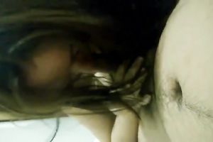 Amateur black haired Thai doxy with quite precious milk shakes sucked my ally