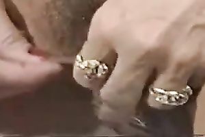 Mature woman with massive tits showed me her large vagina