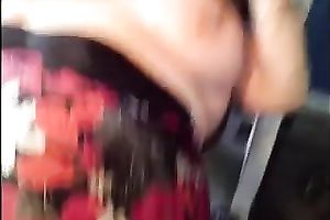 Whorable kinky golden-haired fatso flashed her indeed giant saggy love bubbles