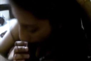 Young and compliant Indian girlfriend gives awesome irrumation on webcam