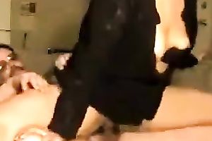 Awesome dark brown mother I'd like to fuck with giant boobies acquires busy with riding bulky prick