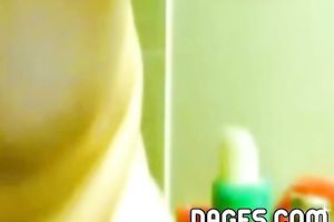 Delicious and breasty BBW dilettante wench flaunts her jiggy large billibongs