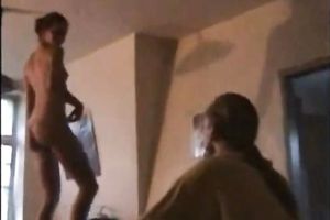 Hot and lean lengthy legged stripper at the intimate party