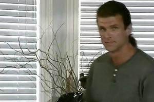 Insatiable blonde milf blows weenie upside down on the stairs