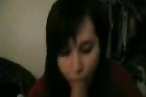 Amateur dark brown playgirl sucks my hard jock in homemade sextape