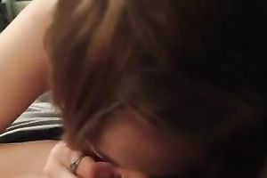 Attractive slutty wife pumping hard schlong balls unfathomable in POV movie scene