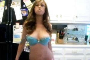 Exquisite hawt legal age teenager bimbo on cam stripteases for her fans