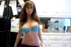 Exquisite hawt legal age teenager bimbo on cam stripteases for her fans