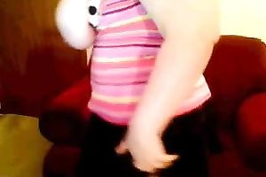 big beautiful woman livecam playgirl kneading large boobs with joy