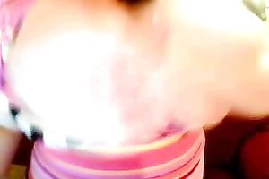 big beautiful woman livecam playgirl kneading large boobs with joy