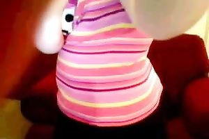 big beautiful woman livecam playgirl kneading large boobs with joy