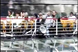 My perverted dark brown doxy flashes her love tunnel over the riverside