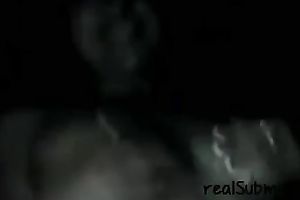 Adorable black skin bushy haired sweetie eats ramrod in the black