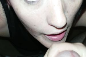 Dirty slut wife sucks dick for delicious cum