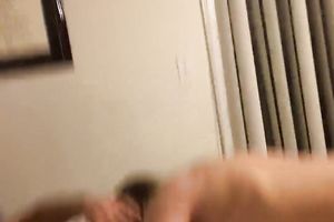 Blonde girlfriend rides on her boyfriends dick while taped