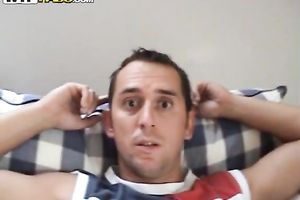 Blonde chick gives head to her boyfriend on POV movie scene