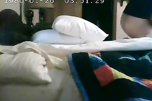 Hidden web camera clip of my bored black cock sluts masturbating