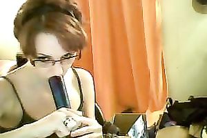 Nerdy redhead livecam hottie flashes her love muffins and pussy for specie