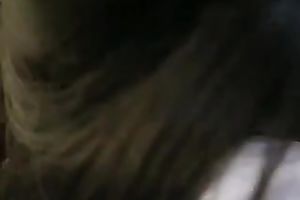 Cute dark brown sexy white wife gives fantastic head on intimate tape